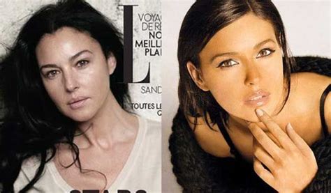 monica bellucci without makeup|monica bellucci nose job.